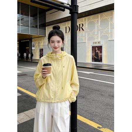 BY19312# 韩版宽松连帽薄款透气防紫外线开衫外套防晒服空调服 服裝批發女裝批發服飾貨源