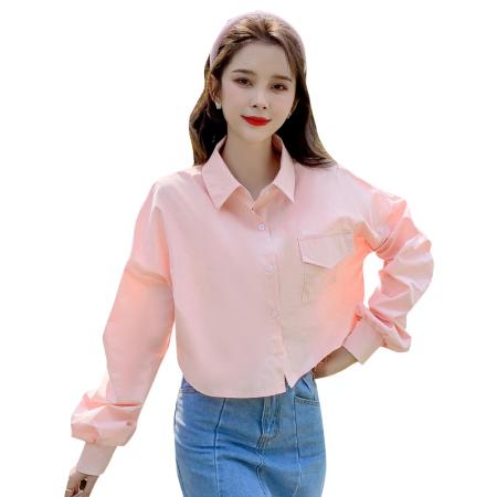 BY19314# 吊带纯棉衬衫两件套装女春夏气质针织外套防嗮衫短款上衣 服裝批發女裝批發服飾貨源