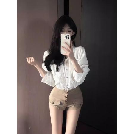 BY19349# 牛仔短裤女夏季新款高腰显瘦包臀热裤 服裝批發女裝批發服飾貨源