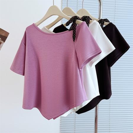 BY19377# 大码女韩版高...