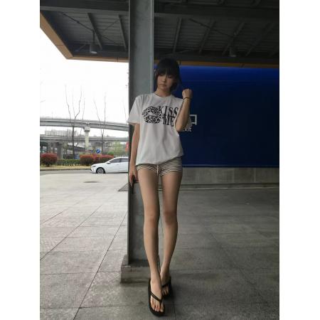 BY19424# 纯棉-棉夏装韩系短袖T恤女韩版宽松大码印花 服裝批發女裝批發服飾貨源