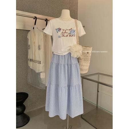 BY19776# 纯棉正肩短袖T恤女印花 服裝批發女裝批發服飾貨源