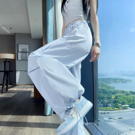 BY19810# 夏季新款薄款速干两穿工装裤高腰休闲裤运动裤女 服裝批發女裝批發服飾貨源