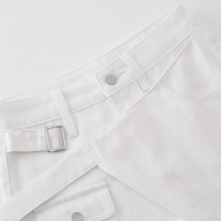 牛仔短裤女新款夏季高腰A字半身裙工装包臀短裙子裤裙 服裝批發女裝批發服飾貨源