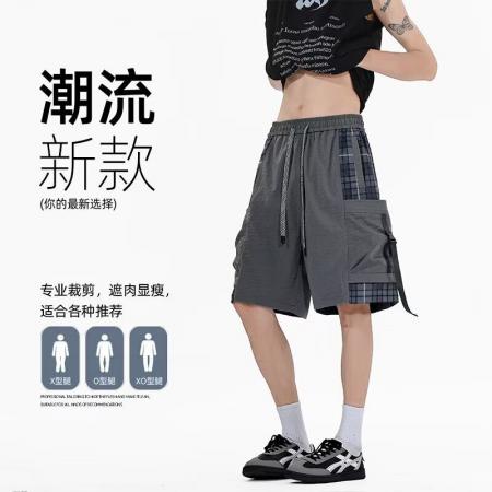 BY20194# 原版质量工装胖哥短裤男夏季多口袋宽松直筒五分裤运动休闲中裤 服裝批發男裝批發服飾貨源