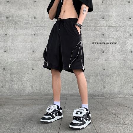 BY20200# 六拉链工装美邦短裤男款夏季拉链机能风裤子过膝冲锋休闲五分裤 服裝批發男裝批發服飾貨源