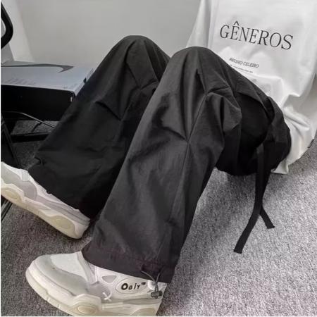 BY20212# 原版质量潮牌侠夏季薄款工装裤男日系复古宽松阔腿直筒休闲裤 服裝批發男裝批發服飾貨源