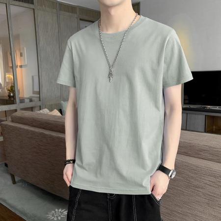 BY20277# 200克精梳棉100%新疆长绒棉主推纯棉T恤 服裝批發男裝批發服飾貨源