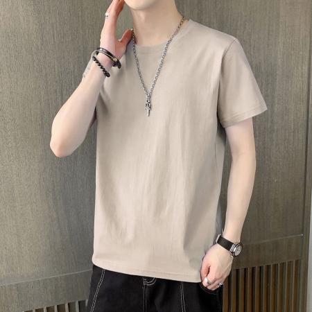 BY20277# 200克精梳棉100%新疆长绒棉主推纯棉T恤 服裝批發男裝批發服飾貨源