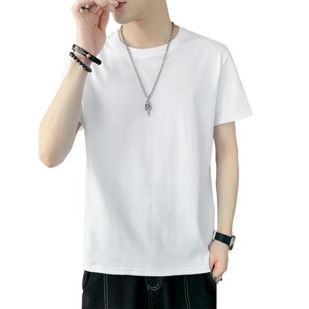 BY20277# 200克精梳棉100%新疆长绒棉主推纯棉T恤 服裝批發男裝批發服飾貨源