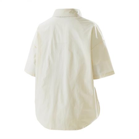 BY20285# 夏季新款纯色简约短袖衬衫男宽松百搭冰感青少年衬衣男 服裝批發男裝批發服飾貨源