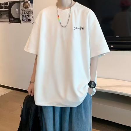 BY20338# 潮牌休闲短袖t恤男士夏季新款潮流宽松半袖体恤男款打底上衣 服裝批發男裝批發服飾貨源