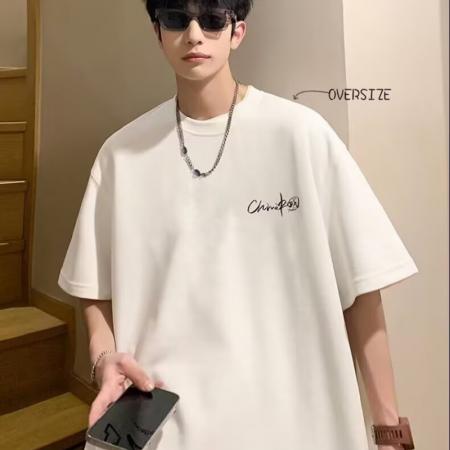 BY20338# 潮牌休闲短袖t恤男士夏季新款潮流宽松半袖体恤男款打底上衣 服裝批發男裝批發服飾貨源