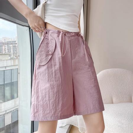 BY20353# 原版原料做法工装短裤女夏季薄款宽松阔腿美式速干运动五分裤  服裝批發女裝批發服飾貨源