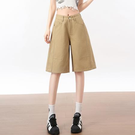 BY20440# 夏季新款时尚潮流阔腿五分裤休闲中裤  服裝批發女裝批發服飾貨源