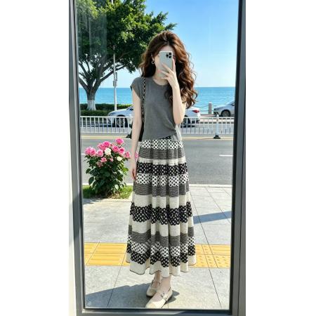 专柜品质新款穿搭一整套初夏绝美巨好看的小个子两件套装裙女  服裝批發女裝批發服飾貨源