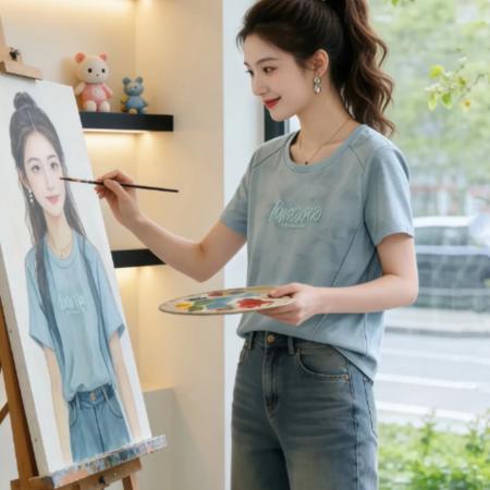 BY20586# 纯棉新款大码胖mm字母刺绣T恤女 服裝批發女裝批發服飾貨源