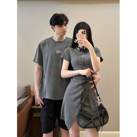 BY20707# 情侣装夏季法式度假沙滩连衣裙一衣一裙 服裝批發女裝批發服飾貨源