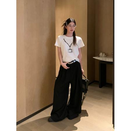 BY20749# 纯棉正肩短袖T恤女印花 服裝批發女裝批發服飾貨源