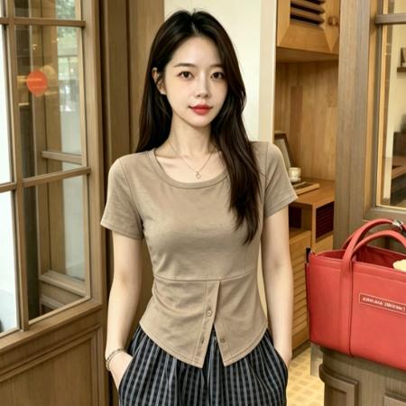 BY20806# 精棉夏季大码女装法式甜辣妹复古短袖t恤不规则纽扣上衣 服裝批發女裝批發服飾貨源