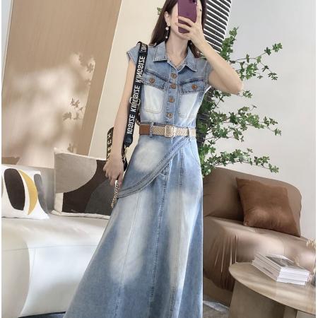 BY20843# 小飞袖拼接设计感连衣裙小个子版  服裝批發女裝批發服飾貨源