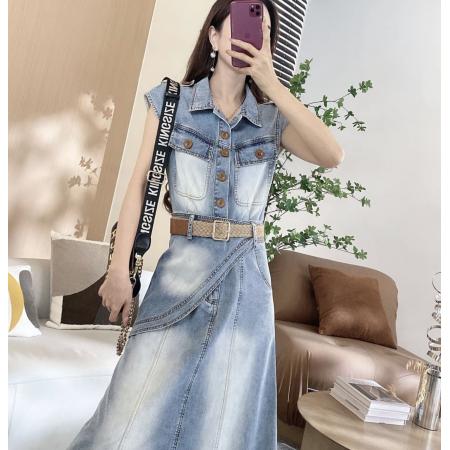 BY20843# 小飞袖拼接设计感连衣裙小个子版  服裝批發女裝批發服飾貨源