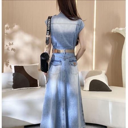 BY20843# 小飞袖拼接设计感连衣裙小个子版  服裝批發女裝批發服飾貨源