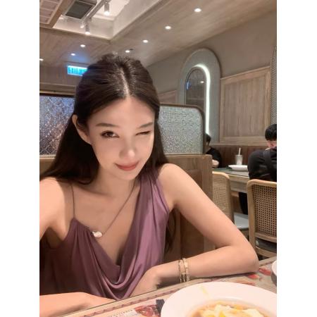BY20894# 施薇靓私服日常新款天丝金属装饰V领荡领针织背心女夏外穿  服裝批發女裝批發服飾貨源