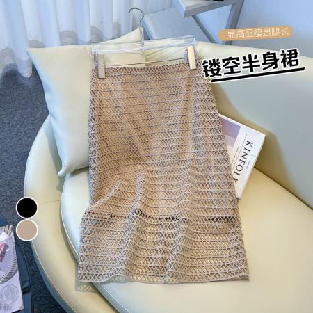 BY20969# 夏季新款显瘦百搭韩版蕾丝裙中裙洋气半身裙  服裝批發女裝批發服飾貨源