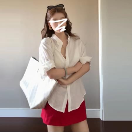BY20996# 美式学院风独特漂亮短袖上衣短裙子女夏季新款超火穿搭一整套  服裝批發女裝批發服飾貨源