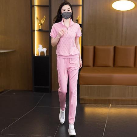BY21030# 大码时尚运动服套装女装夏季新款韩版跑步服宽松两件套 服裝批發女裝批發服飾貨源