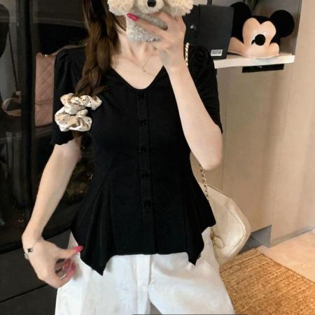 BY21037# 原版质量大码胖MM正肩短袖T恤女夏季新款上衣 服裝批發女裝批發服飾貨源