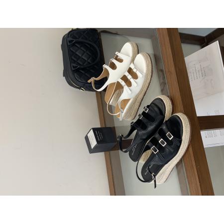 X-33267# 露思同款厚底麻绳搭扣凉鞋女夏季新款休闲女鞋35-40 女鞋批发鞋子货源
