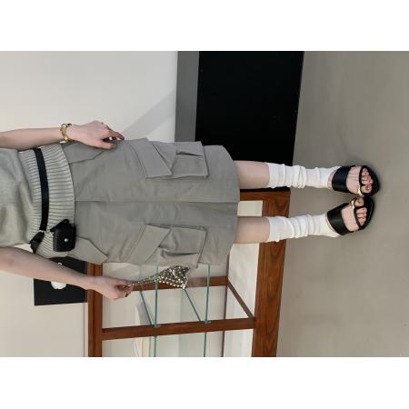 X-33310# 新款韩版百搭粗跟拖鞋。 女鞋批发鞋子货源