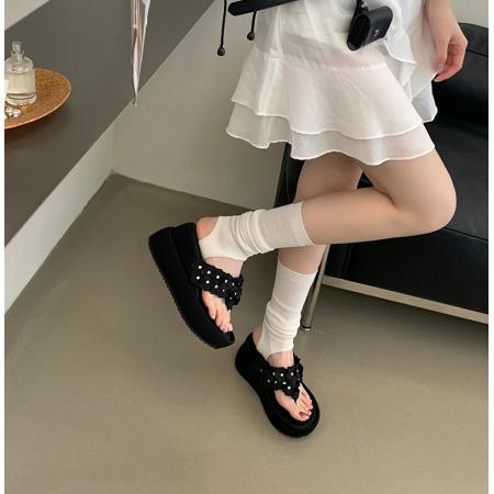 X-33338# 新时尚高级小个子内增高拖鞋爆款串珠ZHUIPIN厚底增高9cm夏季 女鞋批发鞋子货源