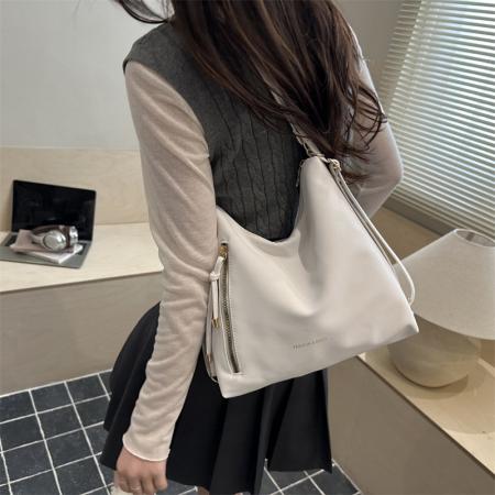 TJ2316# 多功能双肩磨砂包女2026春秋新款通勤腋下包大容量时尚托特包跨境