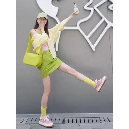 BY21305# 夏季套装女新款欧若风多巴胺防晒衬衫吊带配显瘦半身裙三件套 服裝批發女裝批發服飾貨源