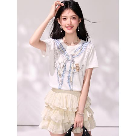 BY21410# 夏季新款女装独特漂亮时尚内搭高级感可外穿小众上衣 服裝批發女裝批發服飾貨源