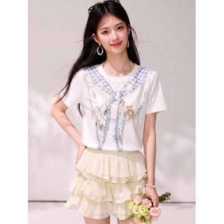 BY21410# 夏季新款女装独特漂亮时尚内搭高级感可外穿小众上衣 服裝批發女裝批發服飾貨源