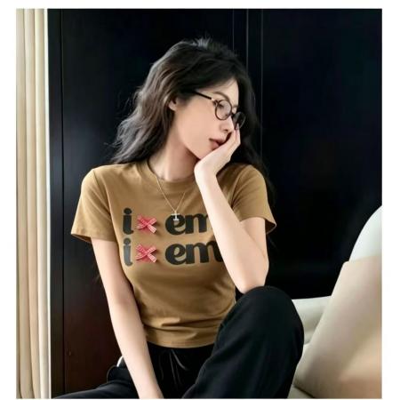 BY21684# 甜妹立体蝴蝶结可爱卡哇伊减龄糖果多巴胺春夏新ins潮短款Tod  服裝批發女裝批發服飾貨源