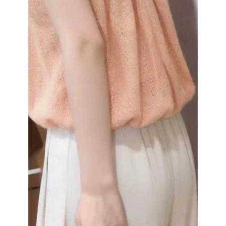 BY22134# 超好看花苞短款无袖绝美上衣设计感小众露背性感挂脖吊带背心女夏 服裝批發女裝批發服飾貨源