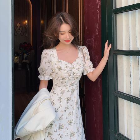 BY22280# 法式初恋裙复...
