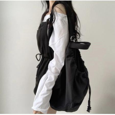 BY22342# 韩国东大门减龄背带短裤大口袋短裤 服裝批發女裝批發服飾貨源