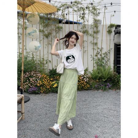 BY22605# 纯棉短袖T恤女纯棉夏季新款显瘦减龄内搭打底衫休闲百搭上衣 服裝批發女裝批發服飾貨源
