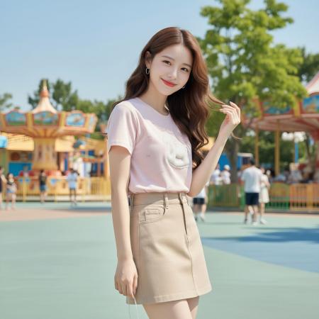 BY22780# 套装女夏季搭配一整套小个子两件套短袖T恤+半身裙  服裝批發女裝批發服飾貨源