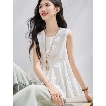 BY23011# 夏季新款韩系夏款甜美荷叶边小清新超仙衬衫 服裝批發女裝批發服飾貨源