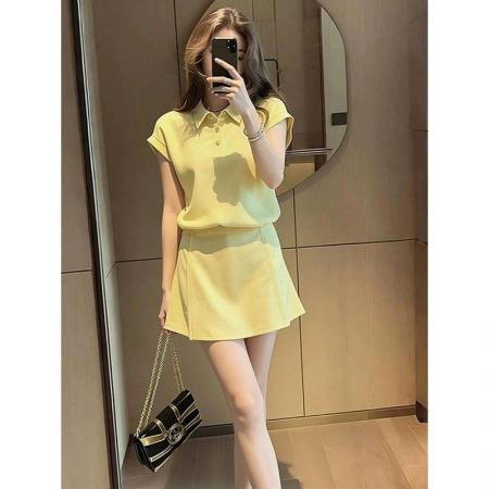 时尚气质运动套装女夏季宽松显瘦减龄小个子短袖短裤裙休闲两件套 服裝批發女裝批發服飾貨源