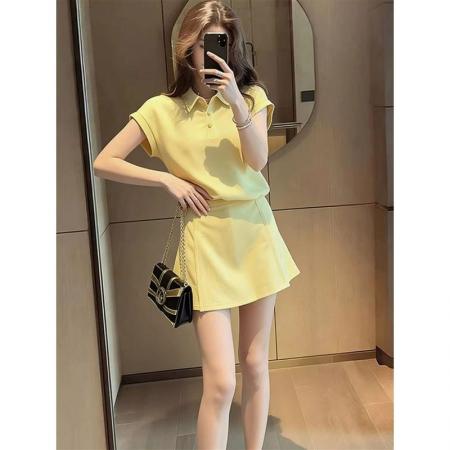 时尚气质运动套装女夏季宽松显瘦减龄小个子短袖短裤裙休闲两件套 服裝批發女裝批發服飾貨源