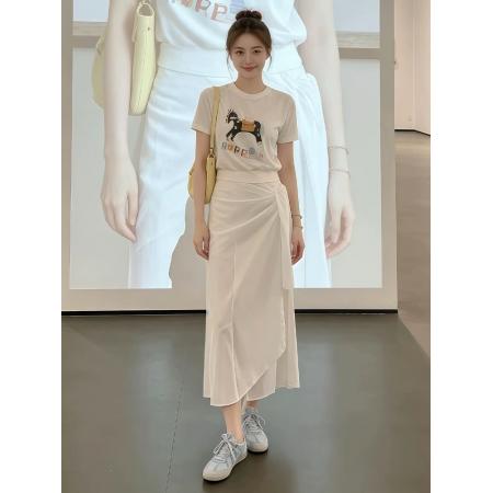 夏装搭配一整套轻熟穿搭高级感法式时尚减龄气质连衣裙子套装 服裝批發女裝批發服飾貨源