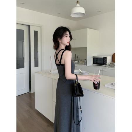 BY23771# 大码女装夏装新款显瘦吊带背心裙子中长款无袖连衣裙长裙 服裝批發女裝批發服飾貨源
